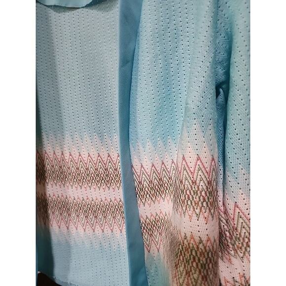 Vintage Open Front Jacket Blazer Geometric Mad Men Jackie O Small 60s A99 - Picture 3 of 7